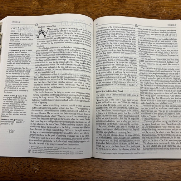 The Inspirational Study Bible Life Lessons from the Inspired Word of God Divided - Picture 8 of 9